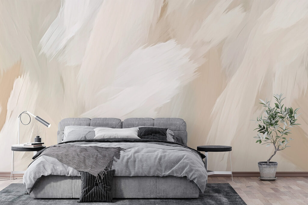 Broad cream brushstrokes — interior 1