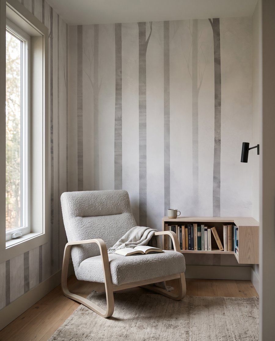 Misty tree trunks — interior 3