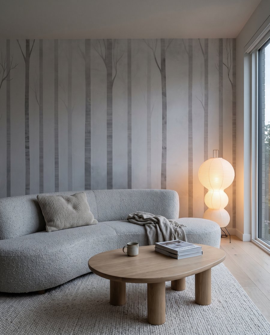 Misty tree trunks — interior 4