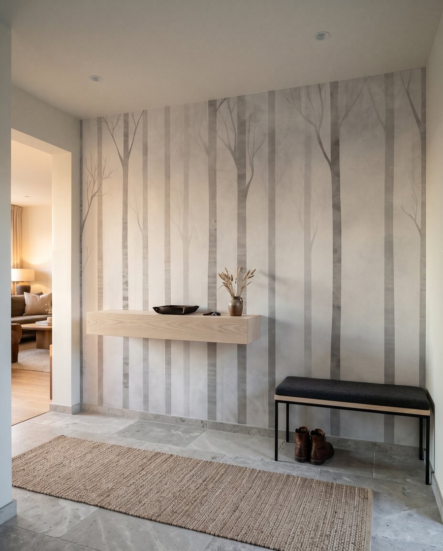 Misty tree trunks — interior 6