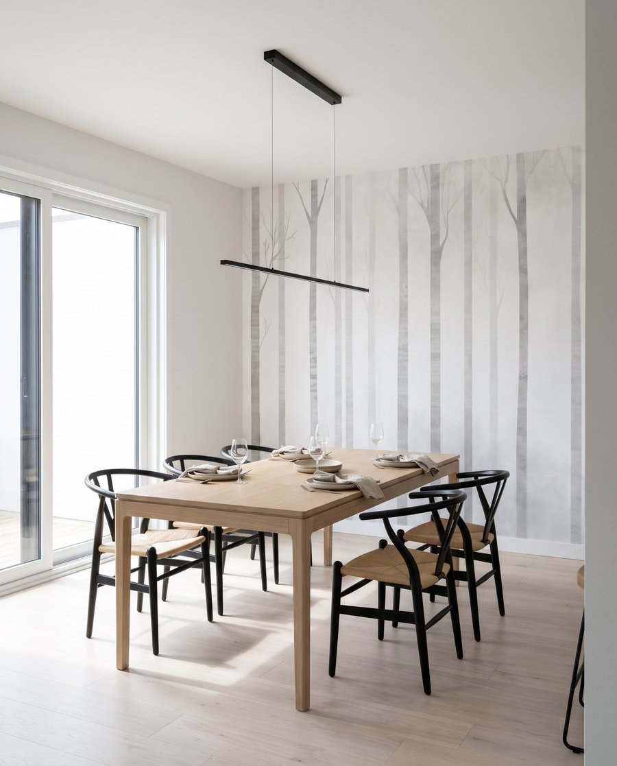 Misty tree trunks — interior 7
