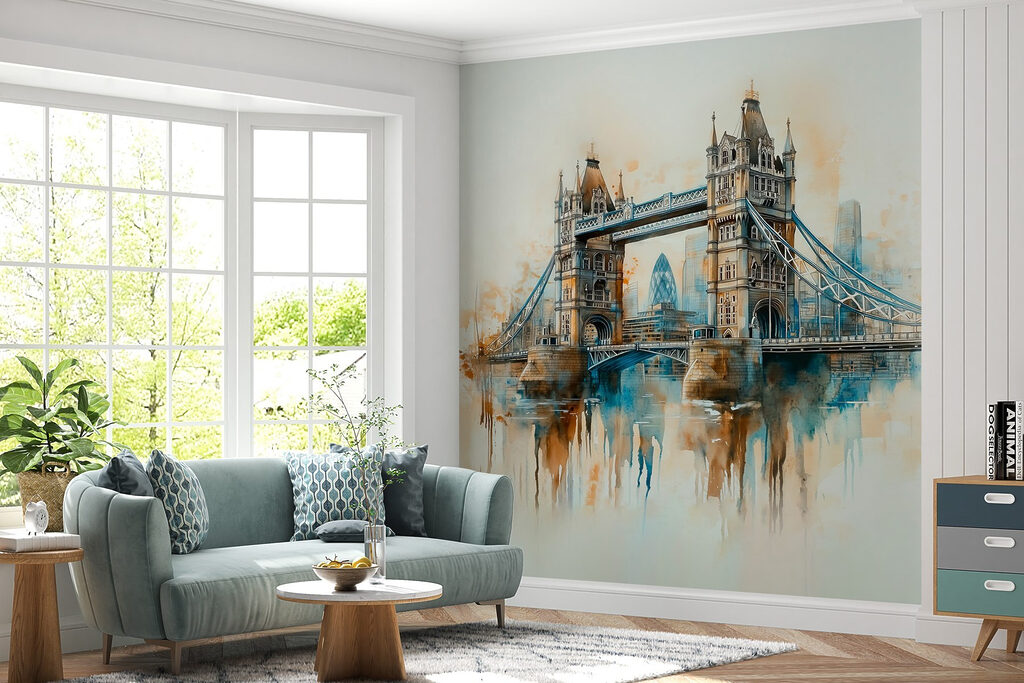 Tower Bridge in watercolour — interior 1