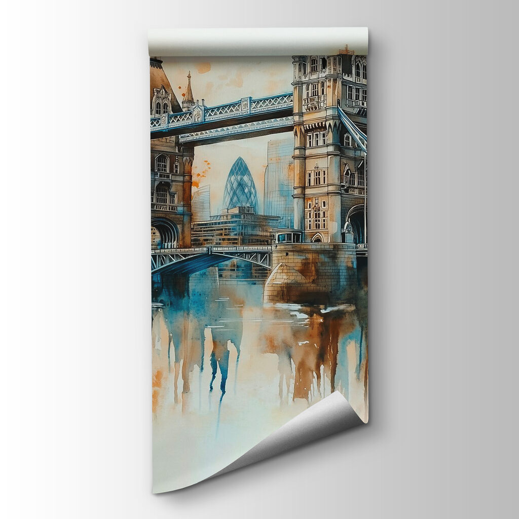 Tower Bridge in watercolour — product view