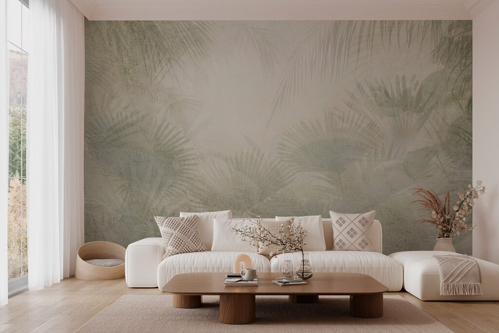 Palm leaves in mist — interior 3