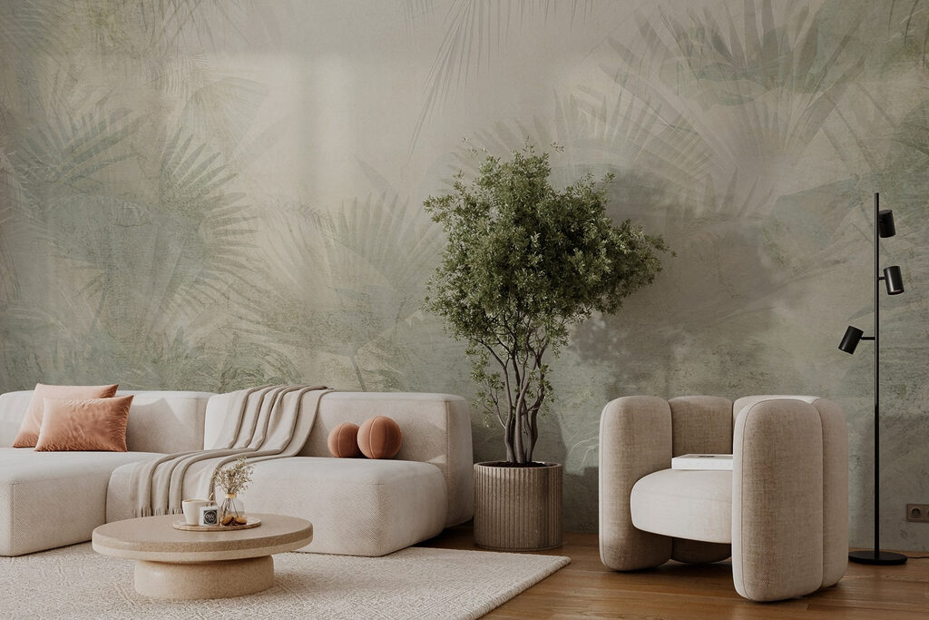 Palm leaves in mist — interior 4