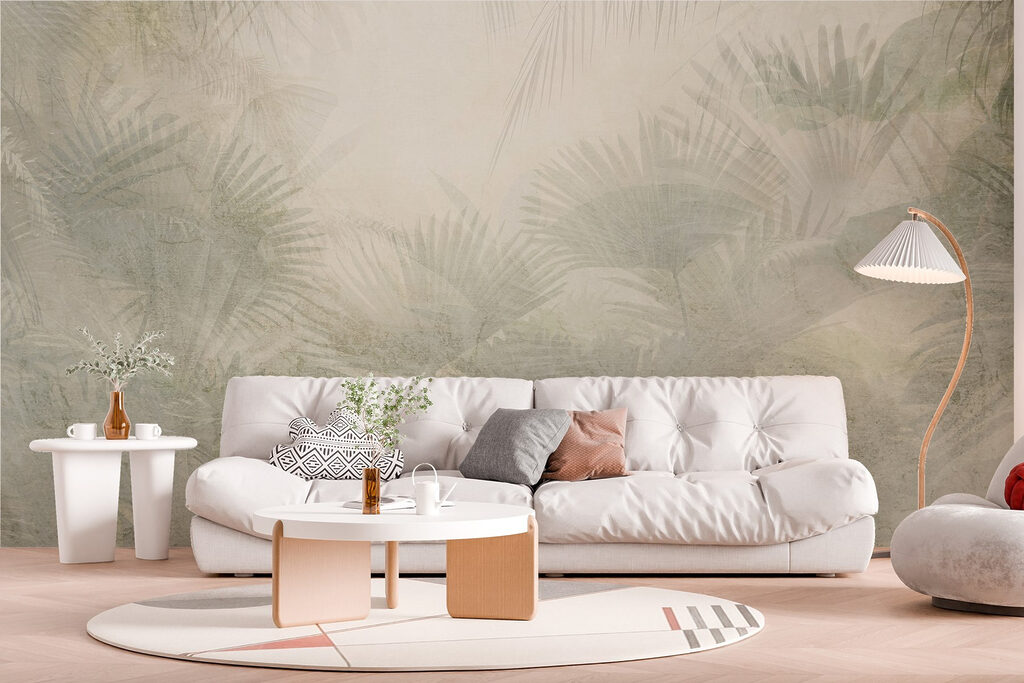 Palm leaves in mist — interior 5