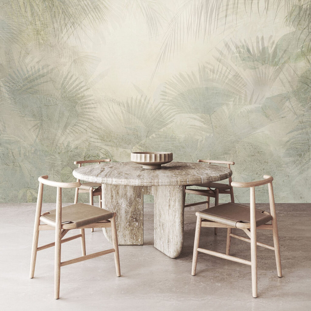 Palm leaves in mist — interior 6