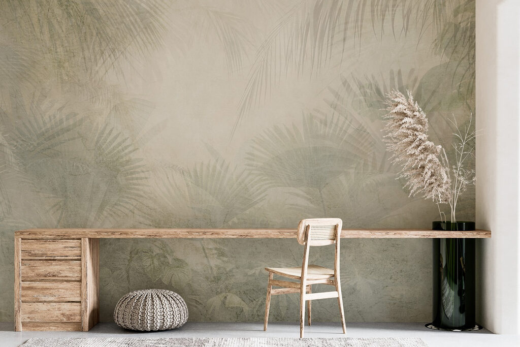 Palm leaves in mist — interior 7