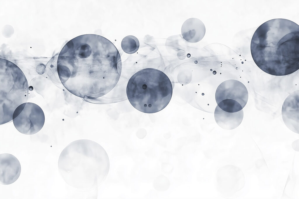 Circles in watercolour — full design