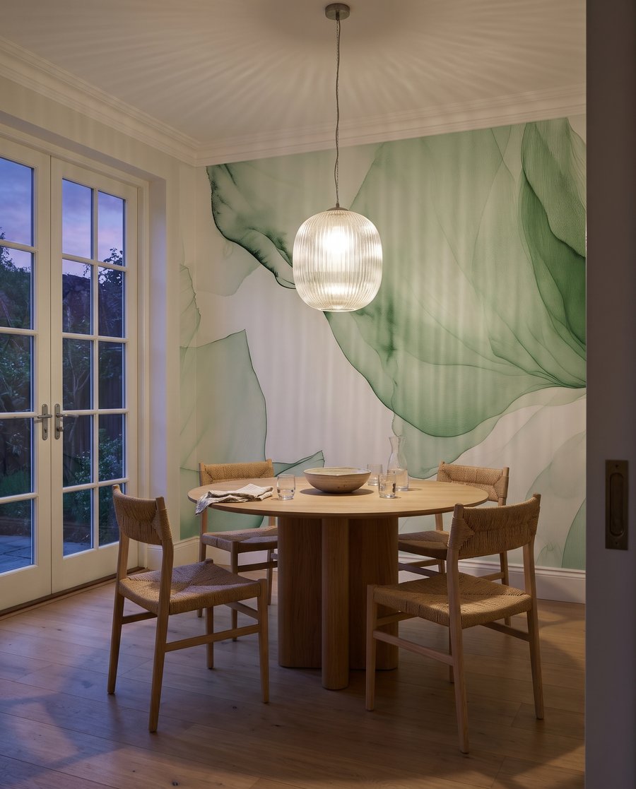 Two translucent flowers — interior 6