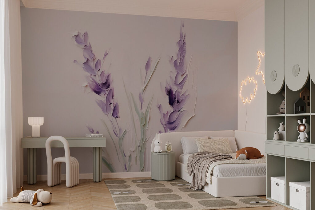 Purple flower spikes — interior 2