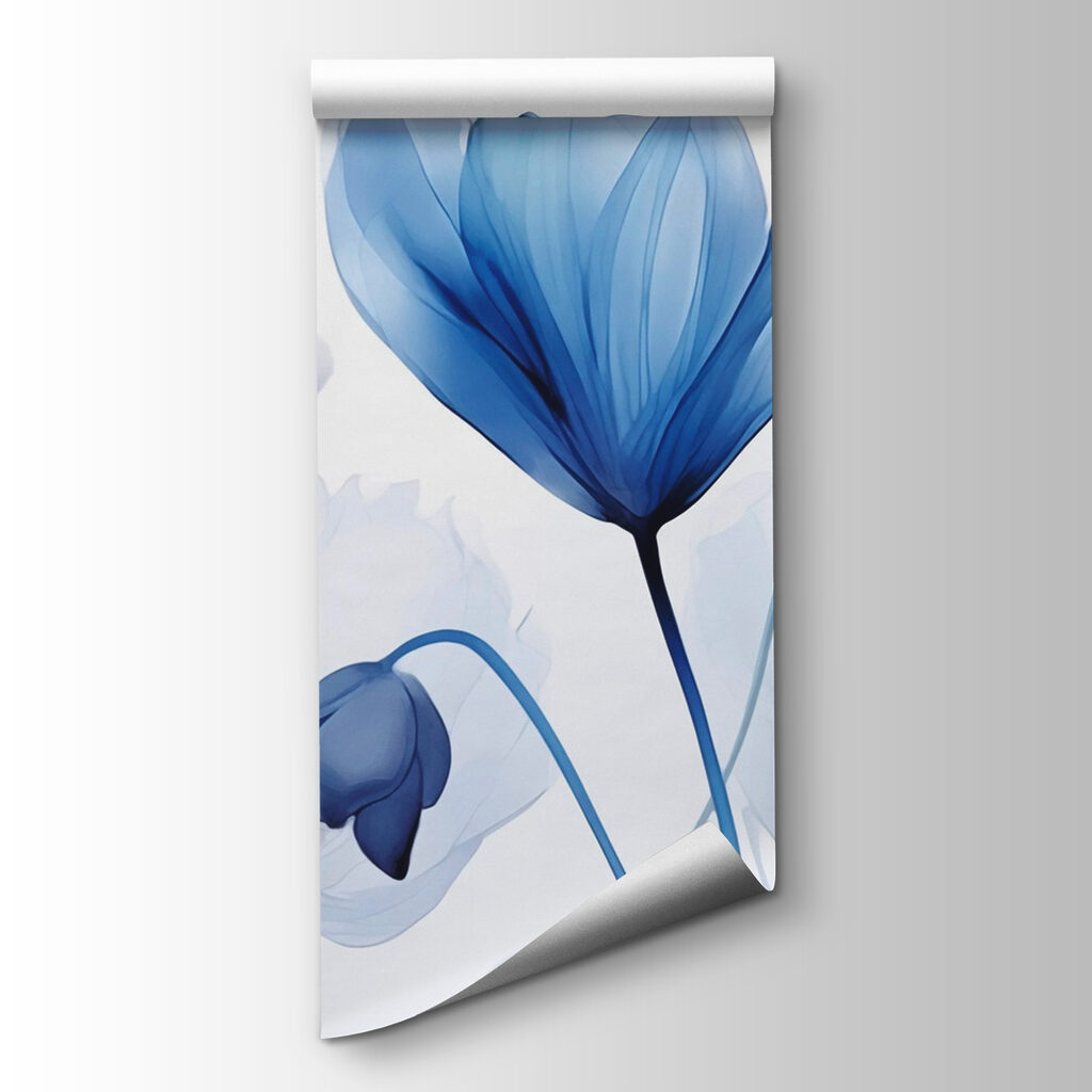 Blue flowers in layers — product view