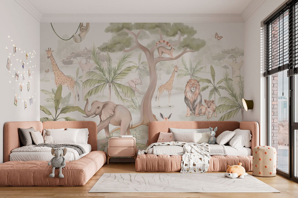 Animals around a tree — interior 2