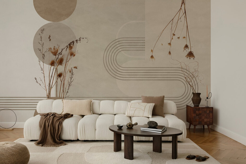 Dried flowers between arcs — interior 3