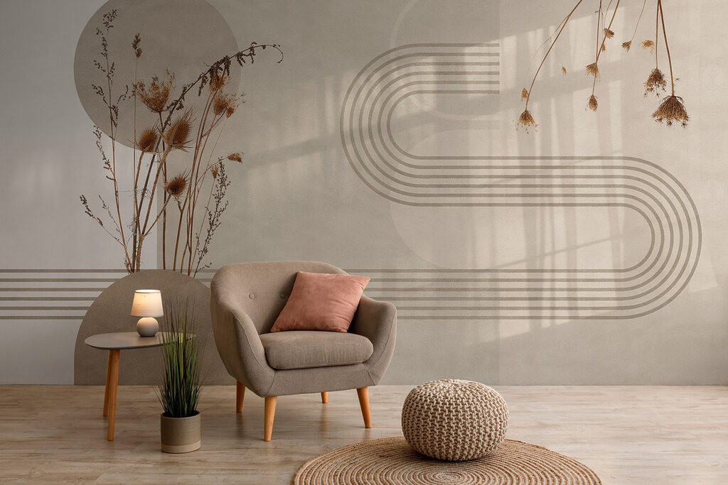 Dried flowers between arcs — interior 5