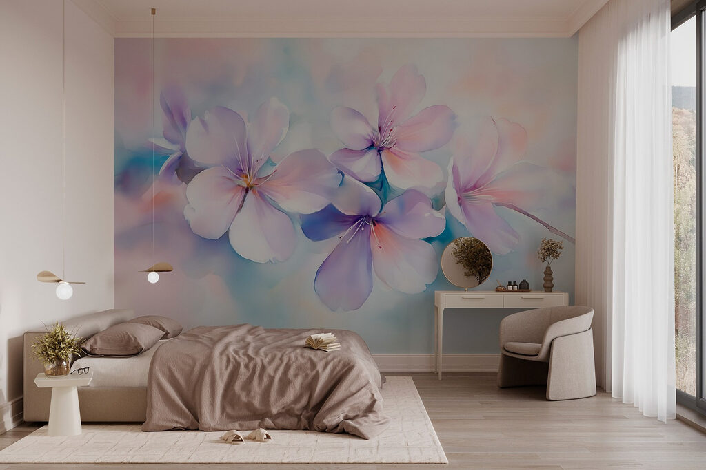Pastel flowers in haze — interior 2