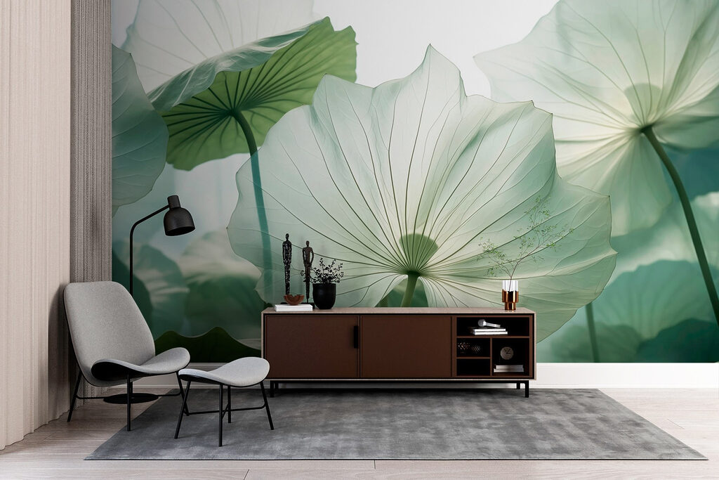 Lotus leaves in backlight — interior 2