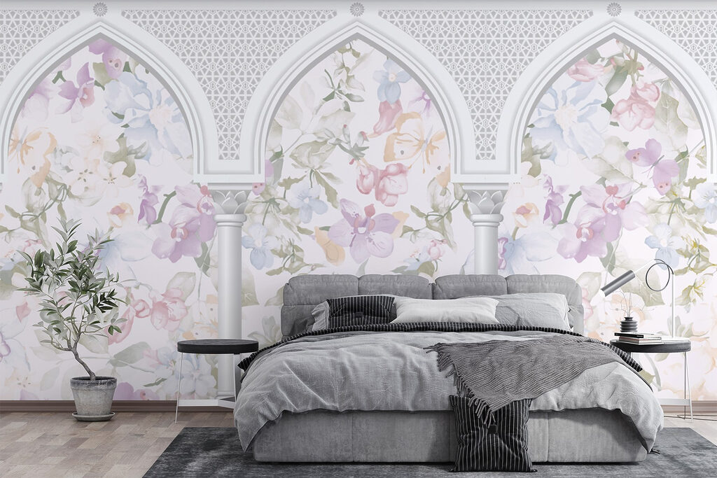 Blossom behind three arches — interior 1