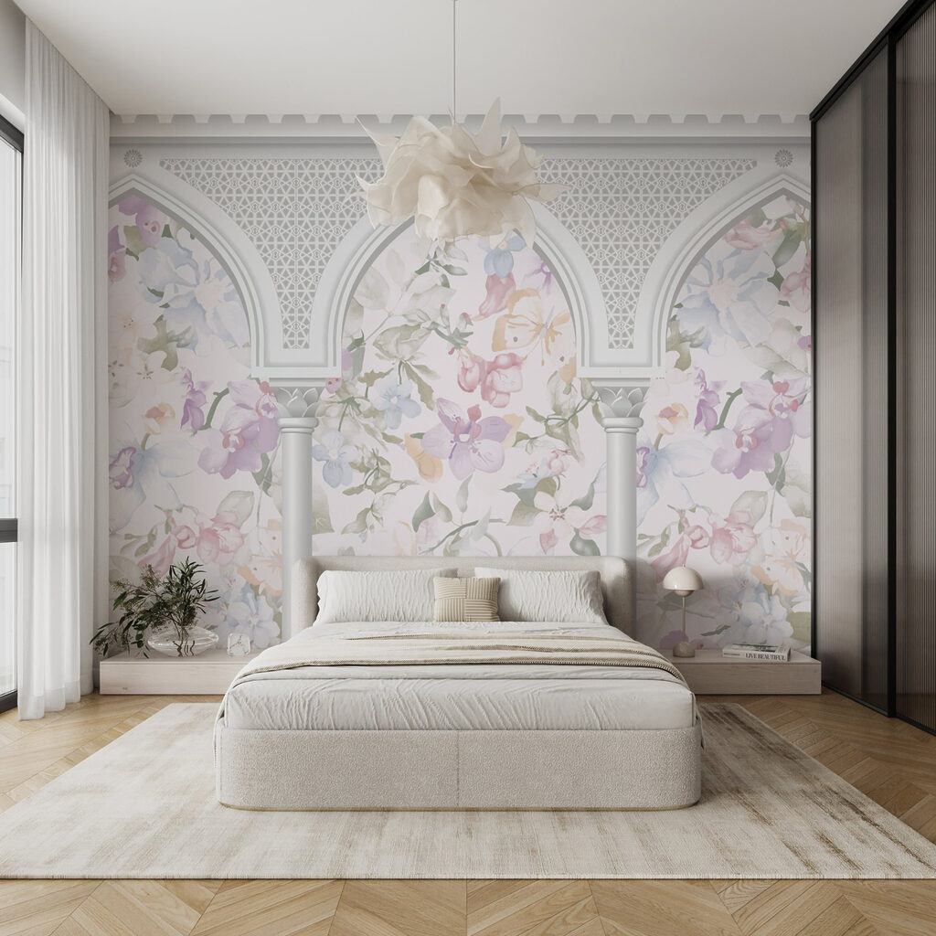 Blossom behind three arches — interior 2