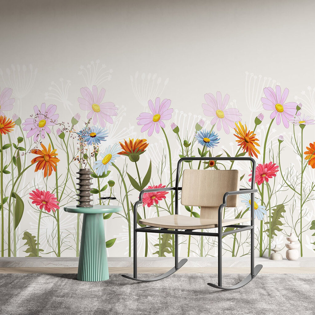 Loose row of blooms — interior 1
