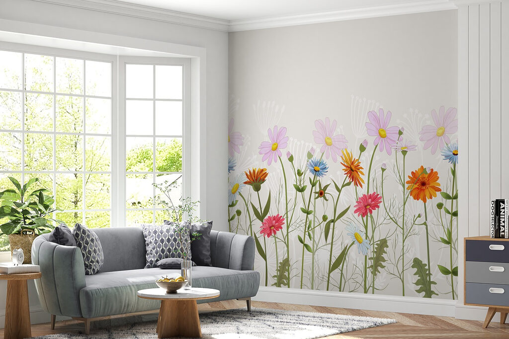 Loose row of blooms — interior 2