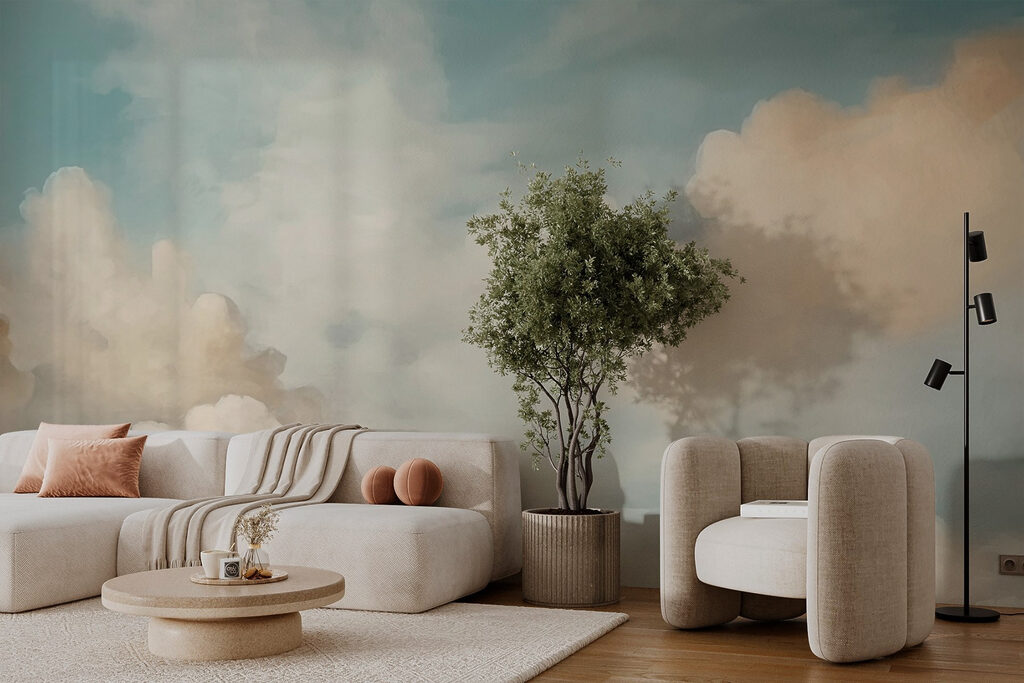 Clouds in Paint in an interior