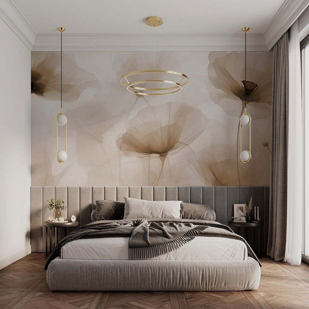 Beige flowers, dark hearts — interior 2