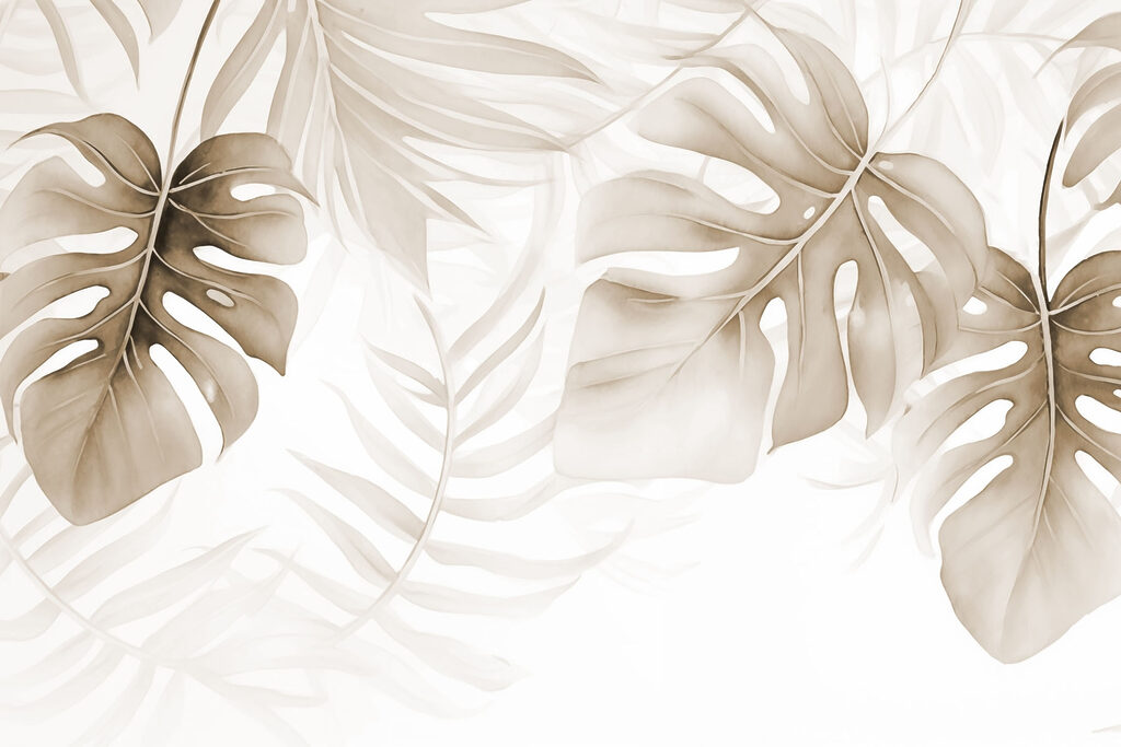 Monstera in Sculpted Light — full design