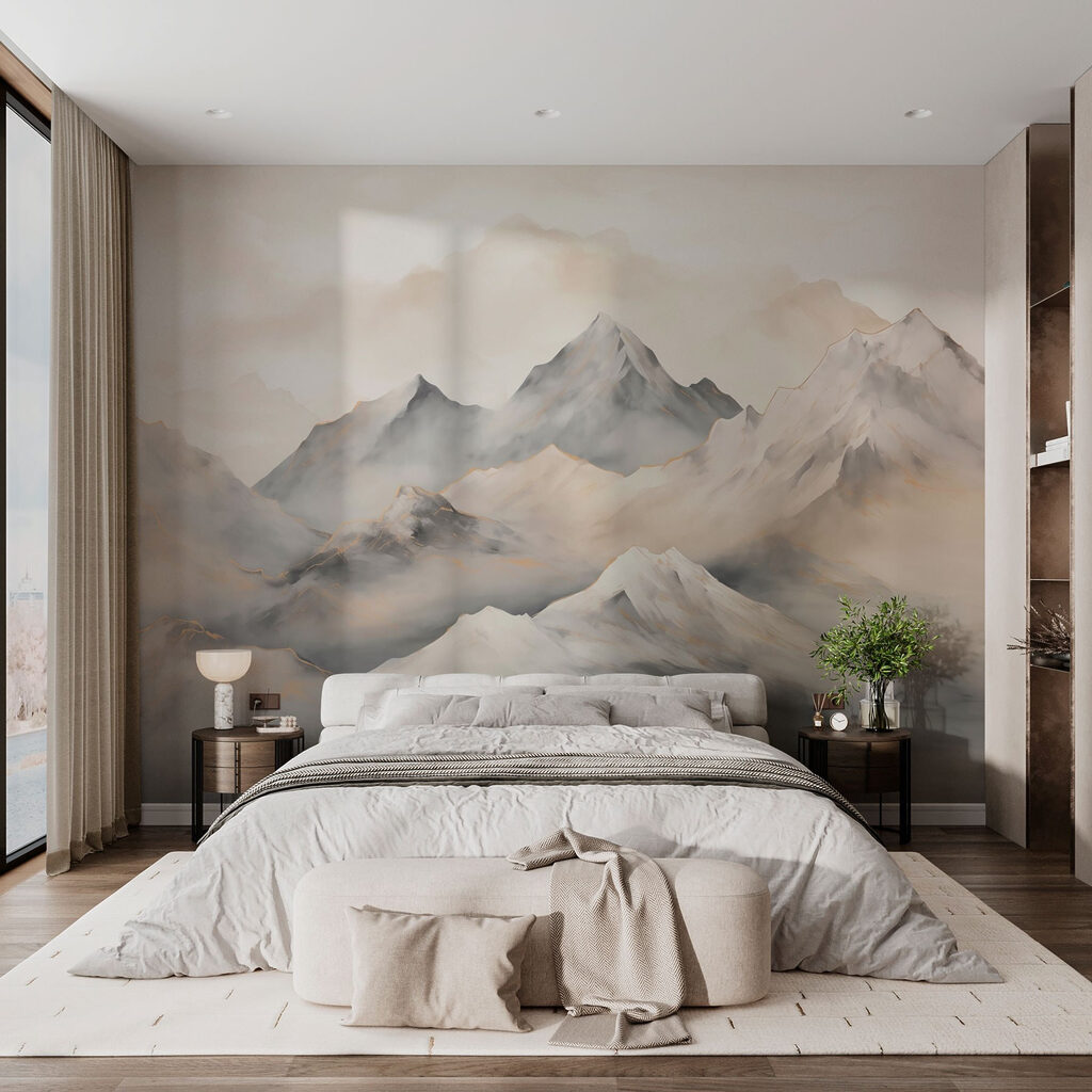 Peaks Above Clouds in an interior