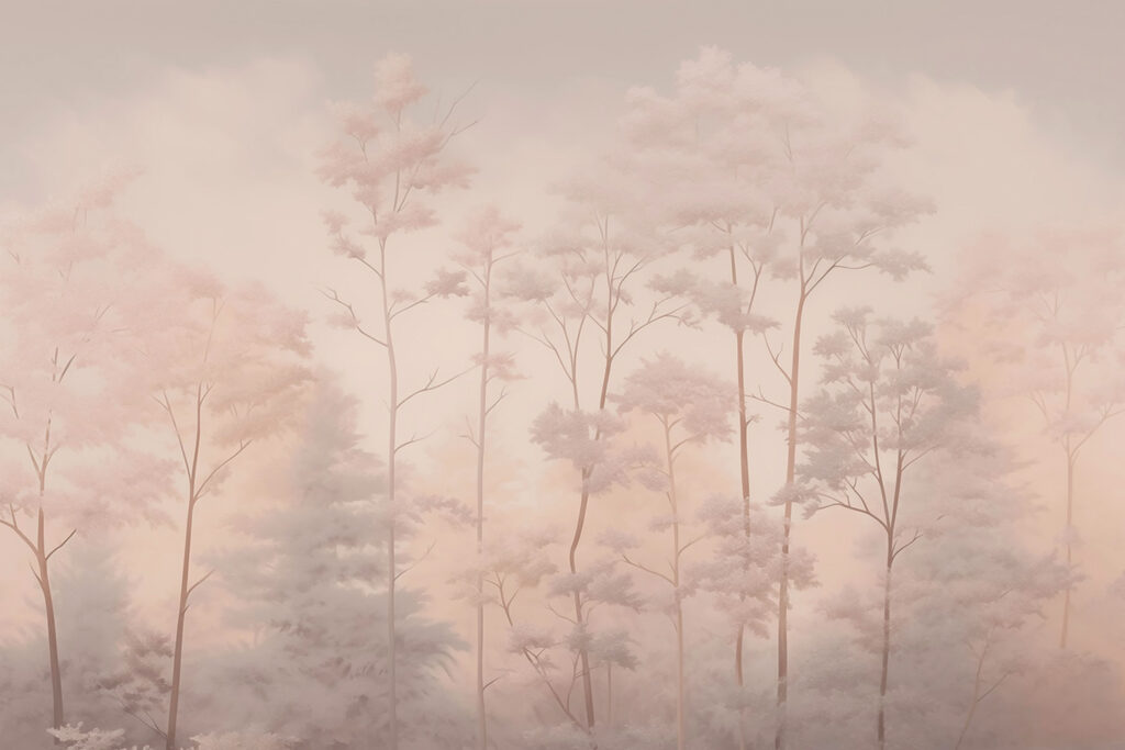 Trees in Daybreak Haze — full design
