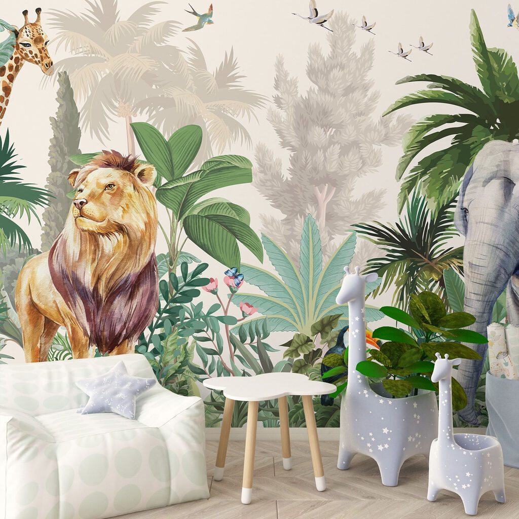 Lion among misty trees — interior 1