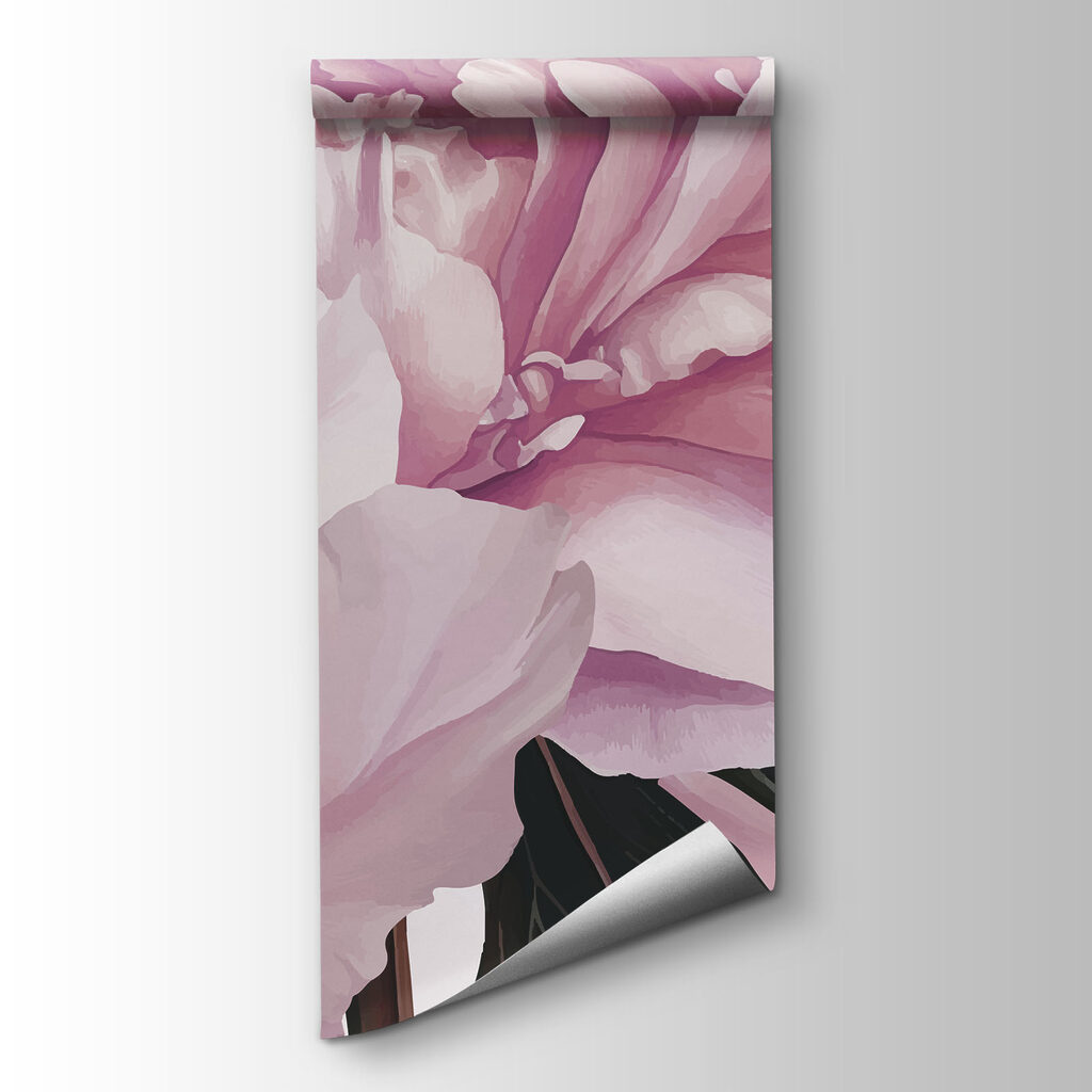 Purple peonies above foliage — product view