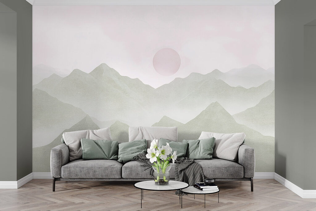 Pink moon over ridges — interior 2