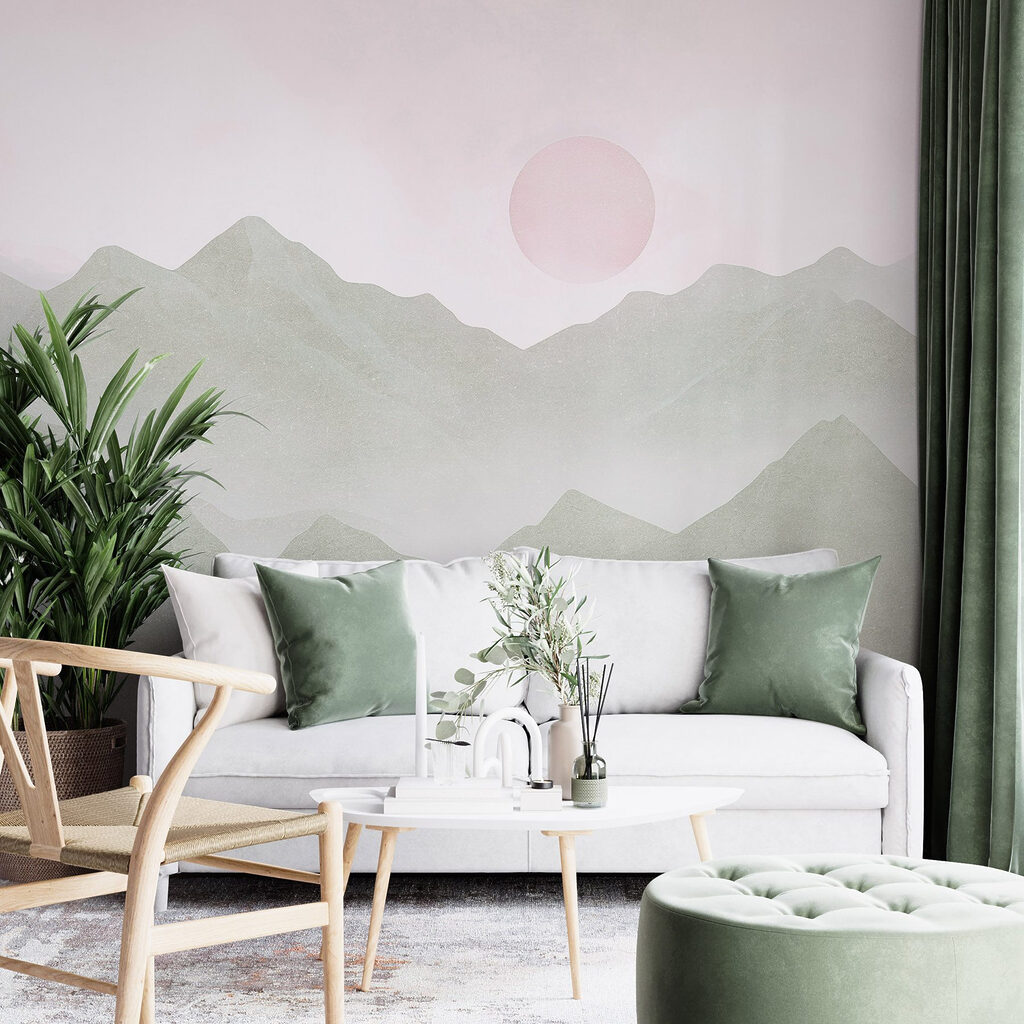 Pink moon over ridges — interior 3