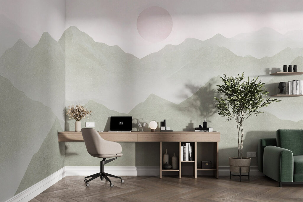 Pink moon over ridges — interior 5