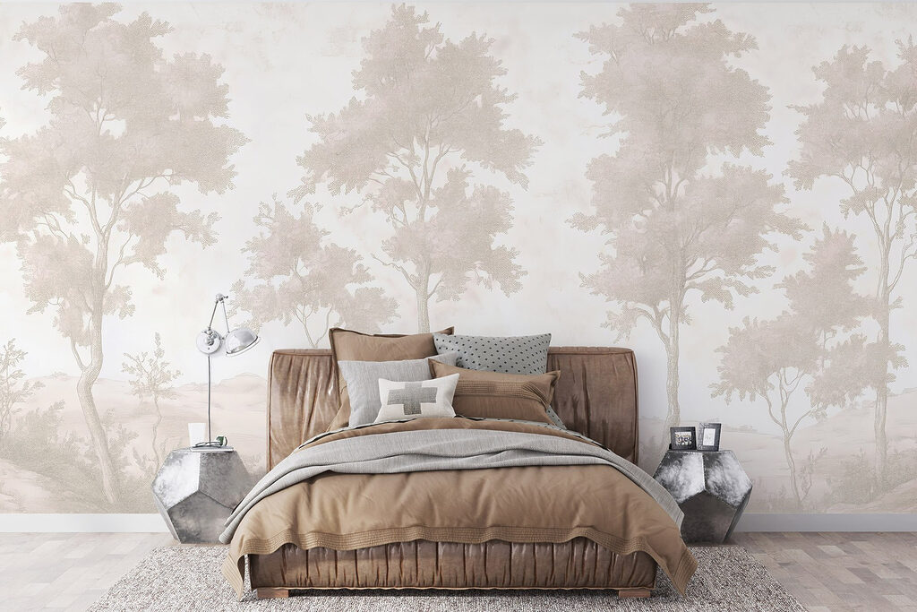 Pale trees on rocks — interior 2