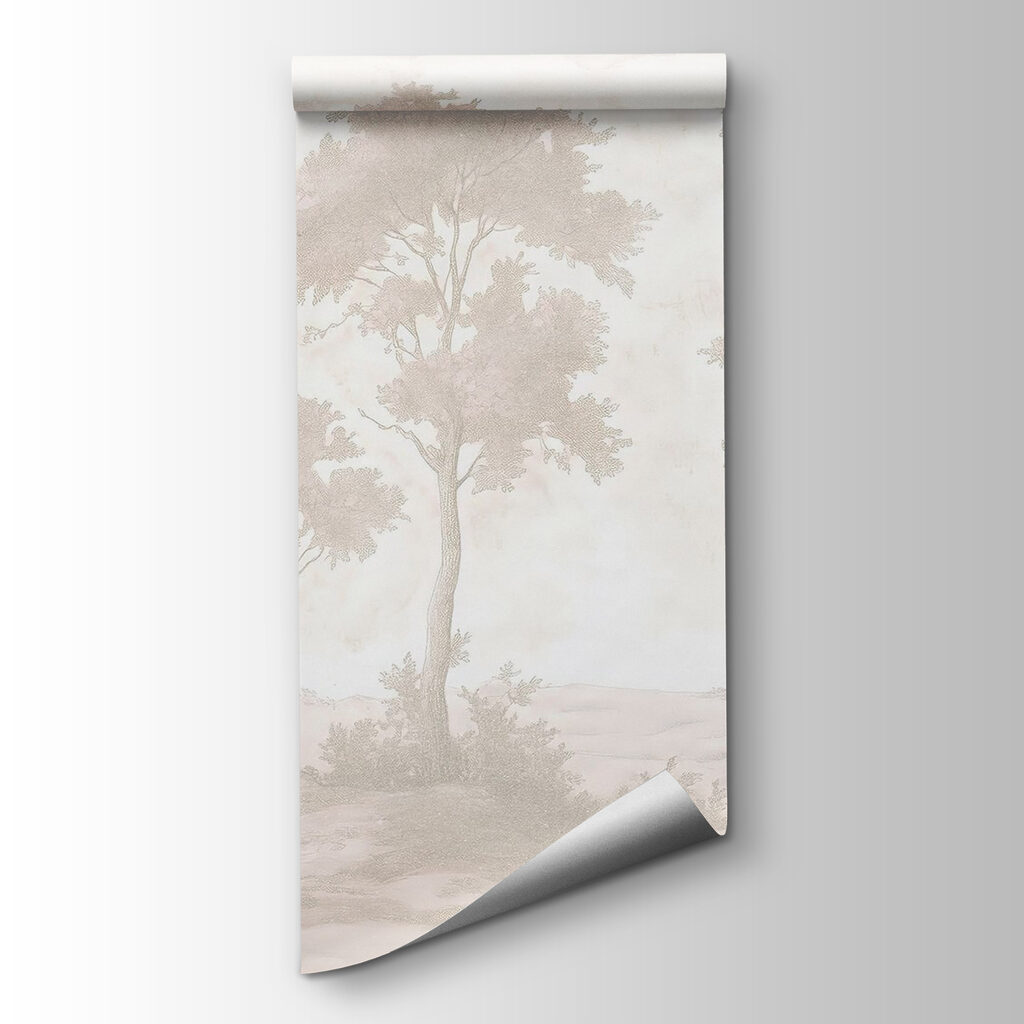 Pale trees on rocks — product view