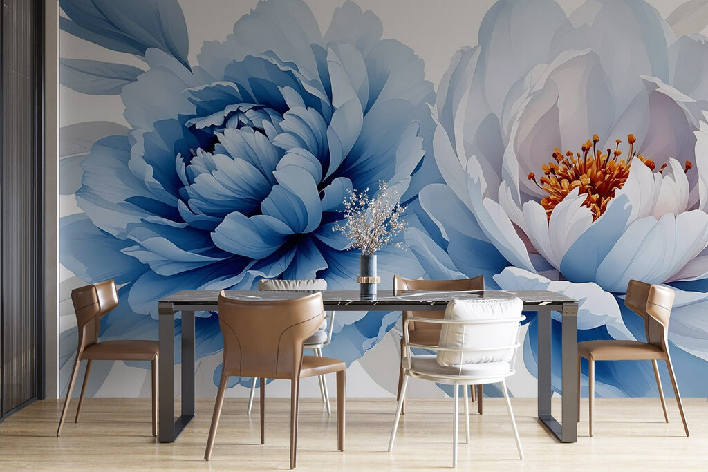 Two open flowers — interior 3