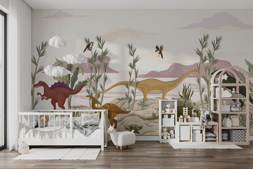 Dinosaurs in a valley — interior 2