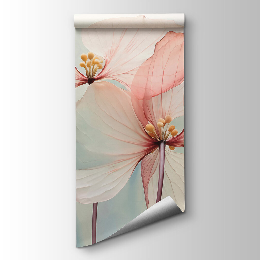 Two pastel flowers — product view