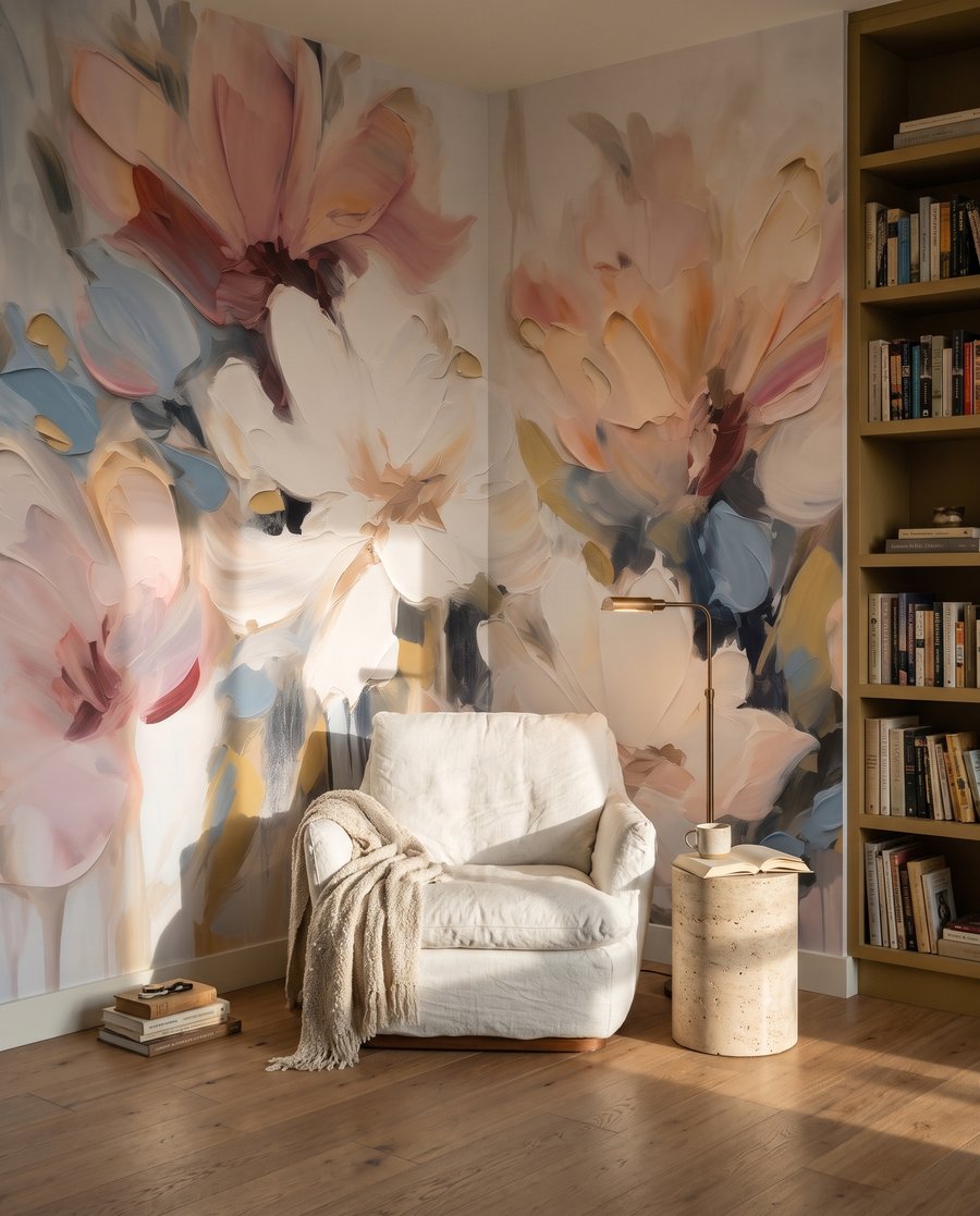 Sunlit Flower Painting — interior 1