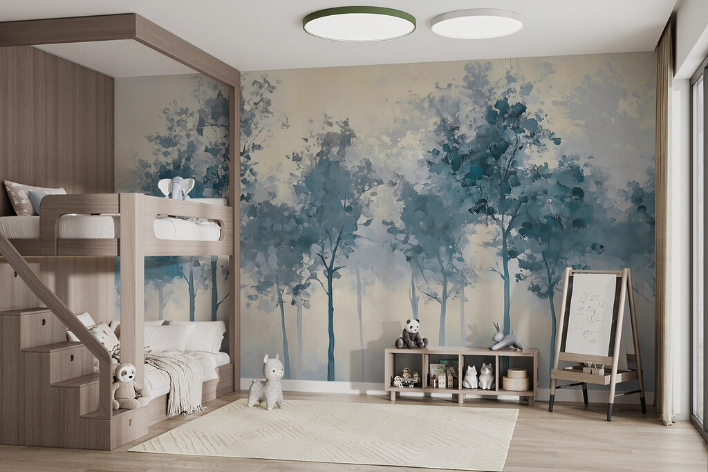 Trees in thin watercolour — interior 3