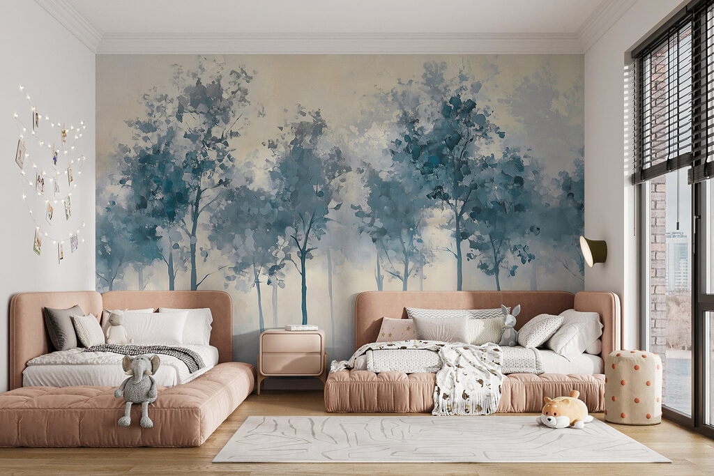Trees in thin watercolour — interior 4