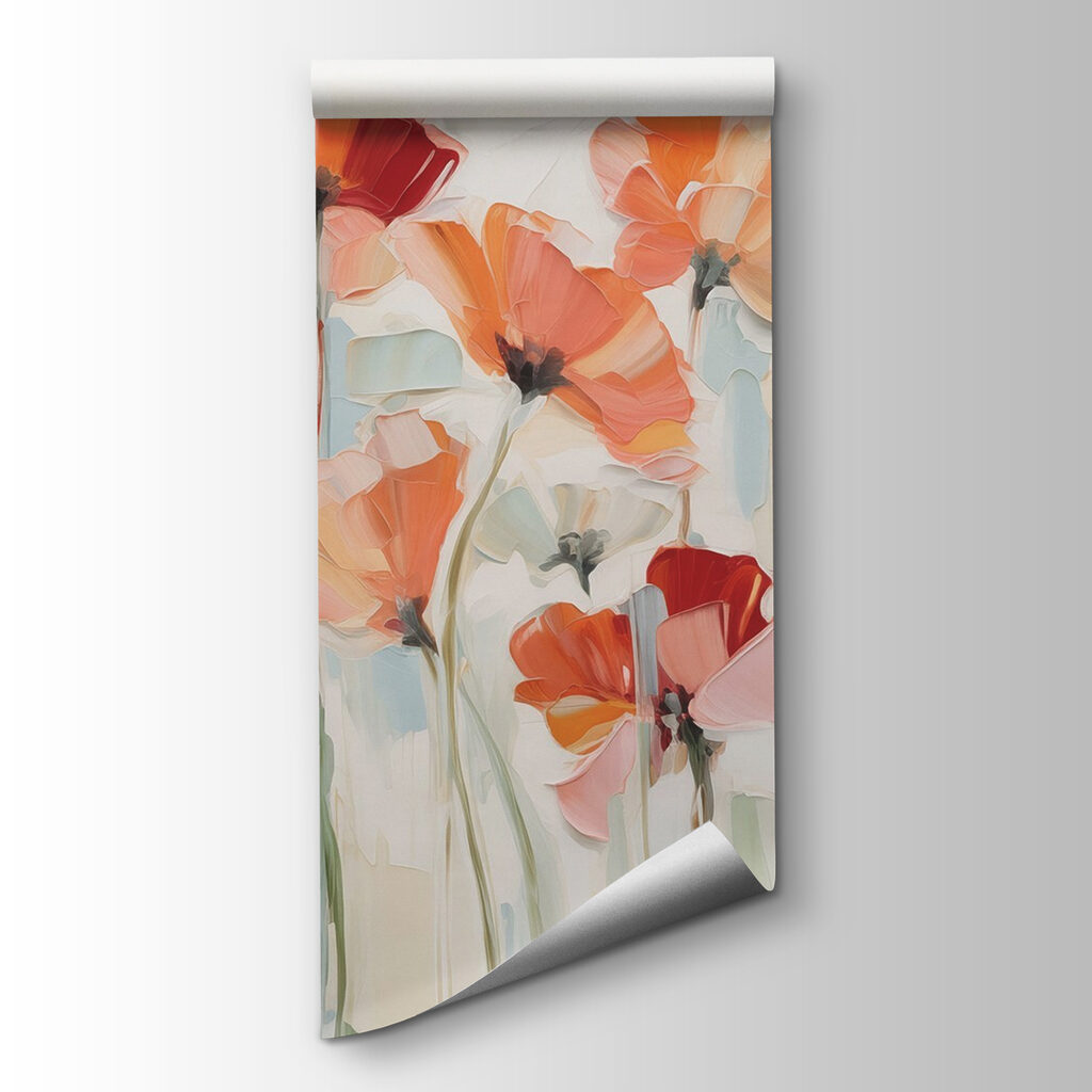 Tall flowers in paint — product view