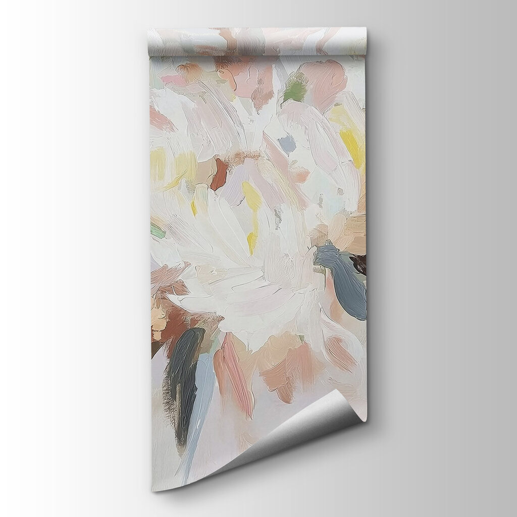 White flowers in paint — product view