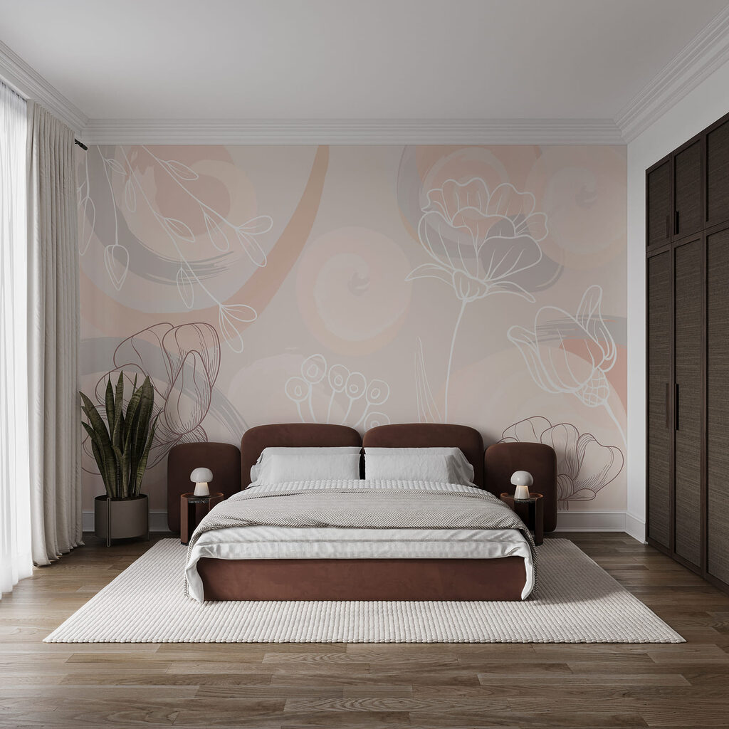 Flowers in soft curves — interior 2