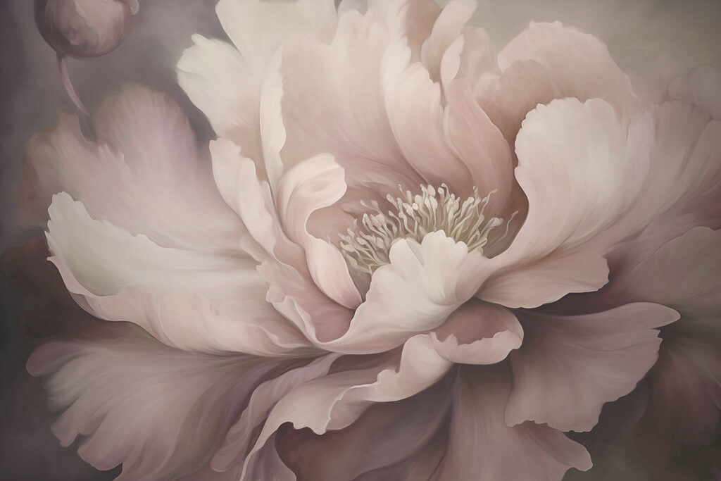 Peony Unfolding — full design