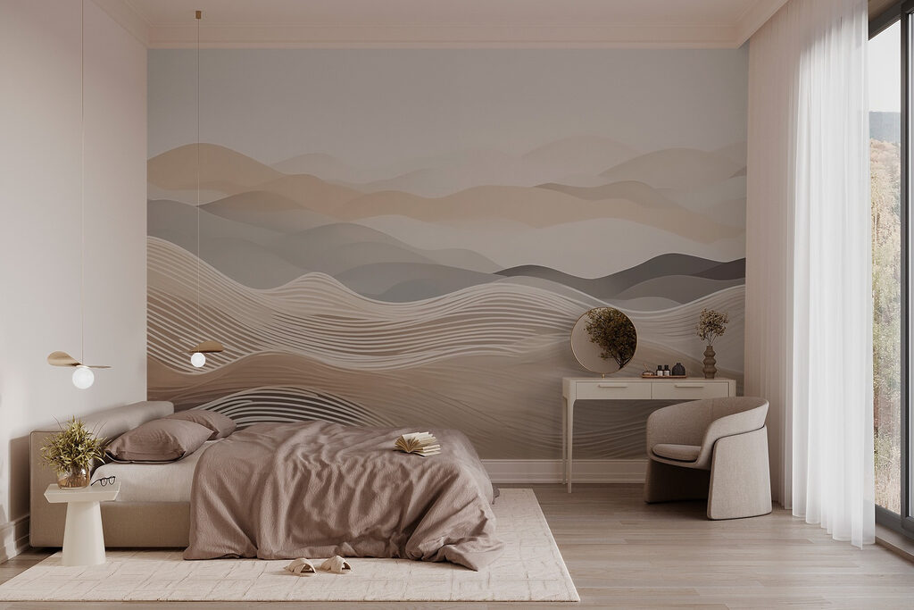 Hills above wavy lines — interior 1