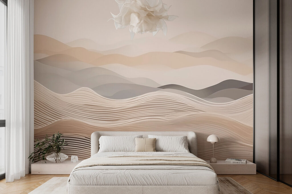 Hills above wavy lines — interior 2