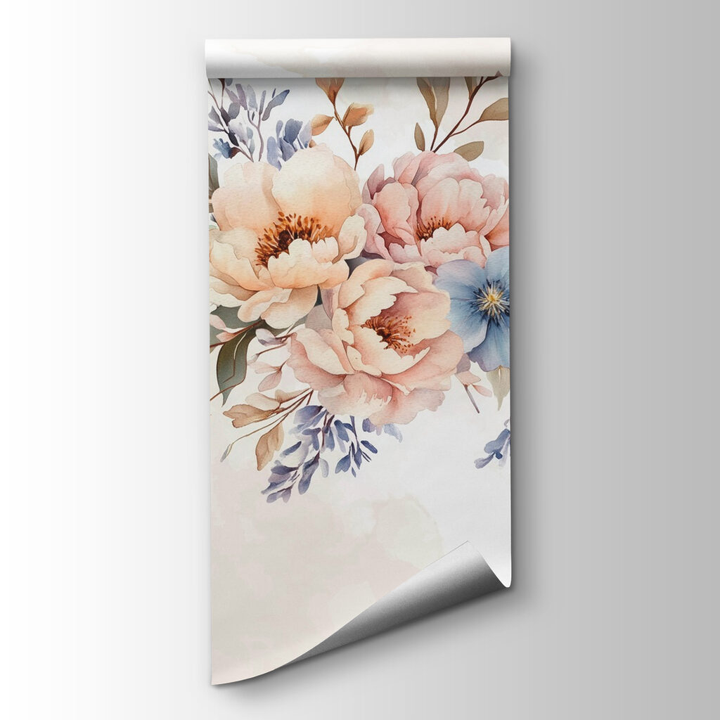 Small bouquet on cream — product view